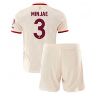 Maglie da calcio Bayern Munich Kim Min-jae #3 Terza Maglia Bambino 2024-25 Manica Corta (+ Pantaloni corti)